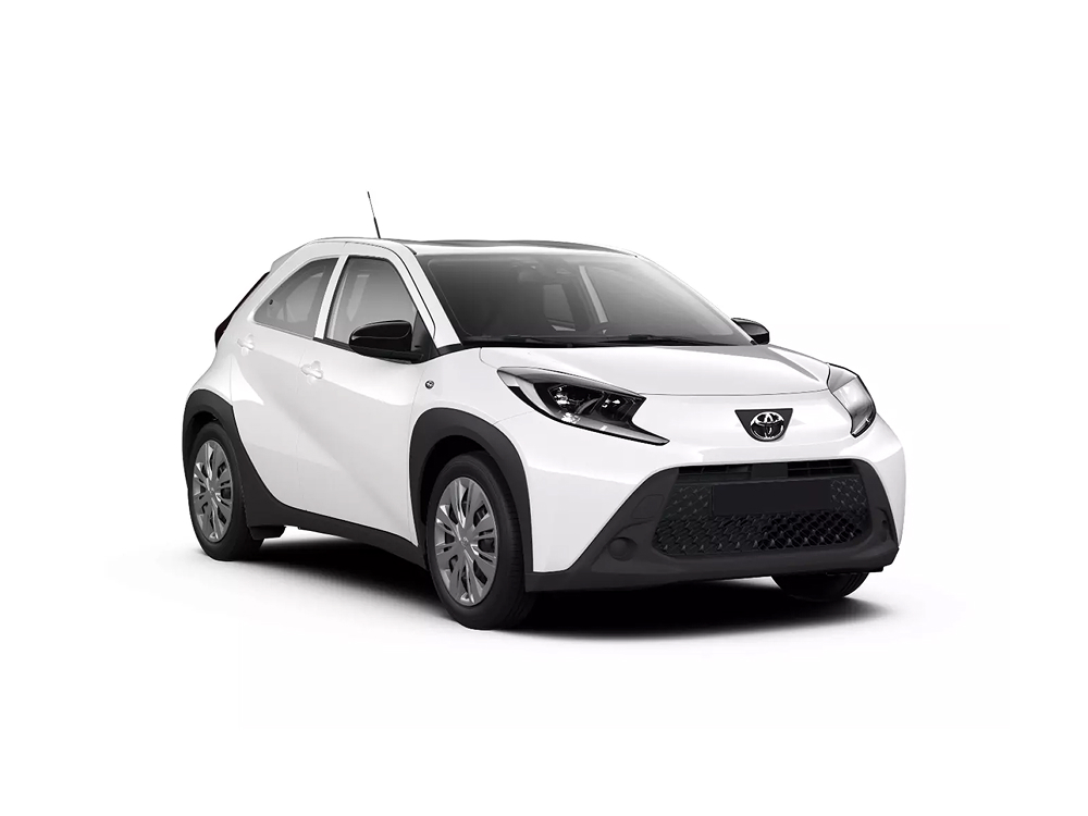 Toyota Aygo X mini SUV for rent in Naxos